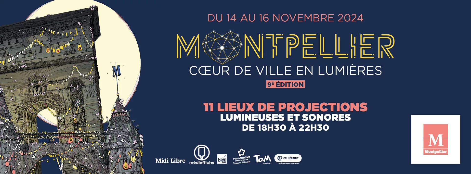 Montpellier s’illumine : Cœur de Ville en Lumières est de retour !